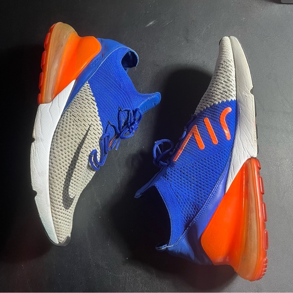 Nike Air Max 270 Flyknit ‘Blue Crimson’ AO1023-101 Sz 13 - Picture 2 of 6